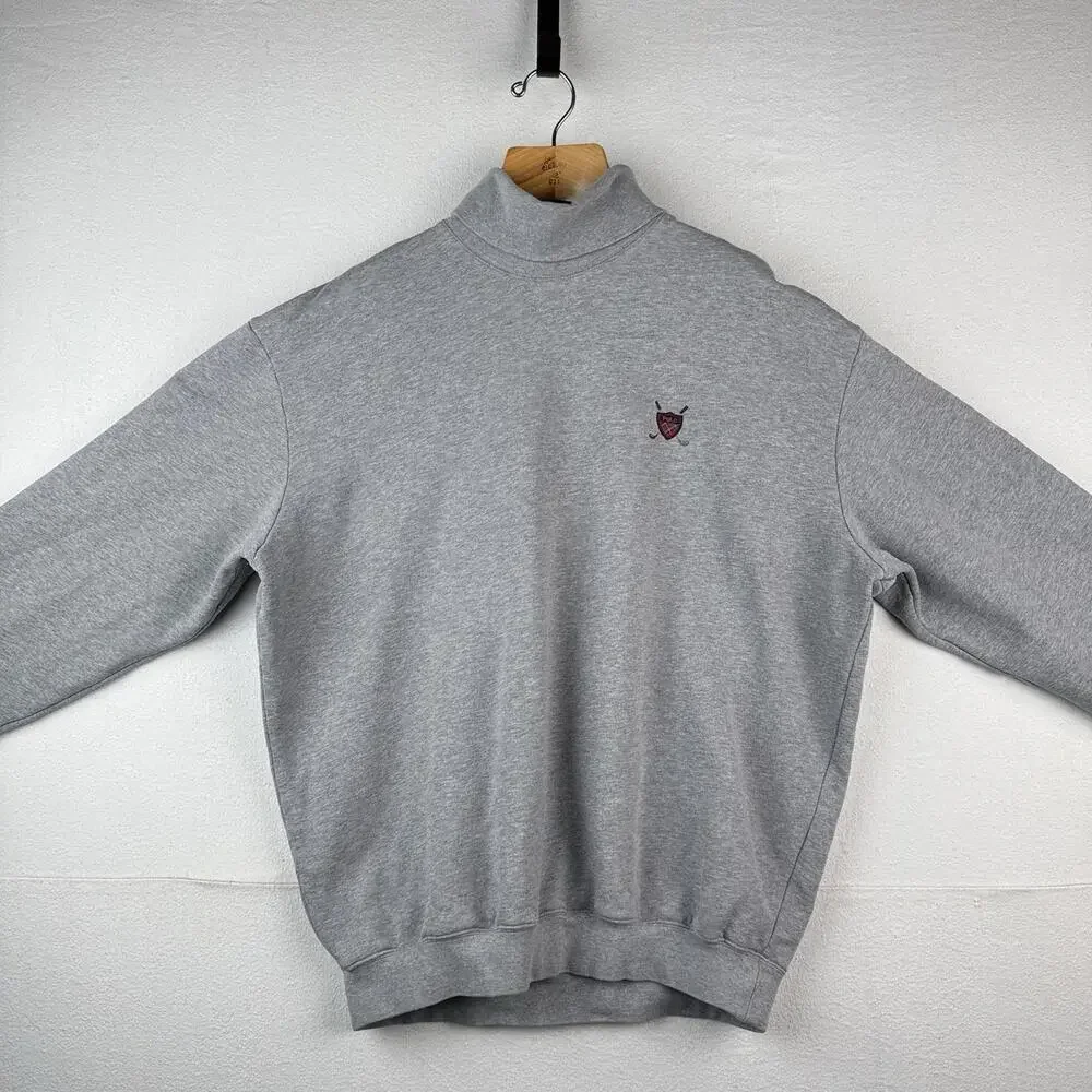 90’s Vintage Polo Golf Ralph Lauren Men’s XL Turtleneck Sweatshirt Clubs Crest - Picture 2 of 9